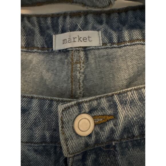 Market Straight Leg High Waist Jeans Sz M - Picture 3 of 5